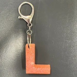 Lovely Letter Charm (Pink L)